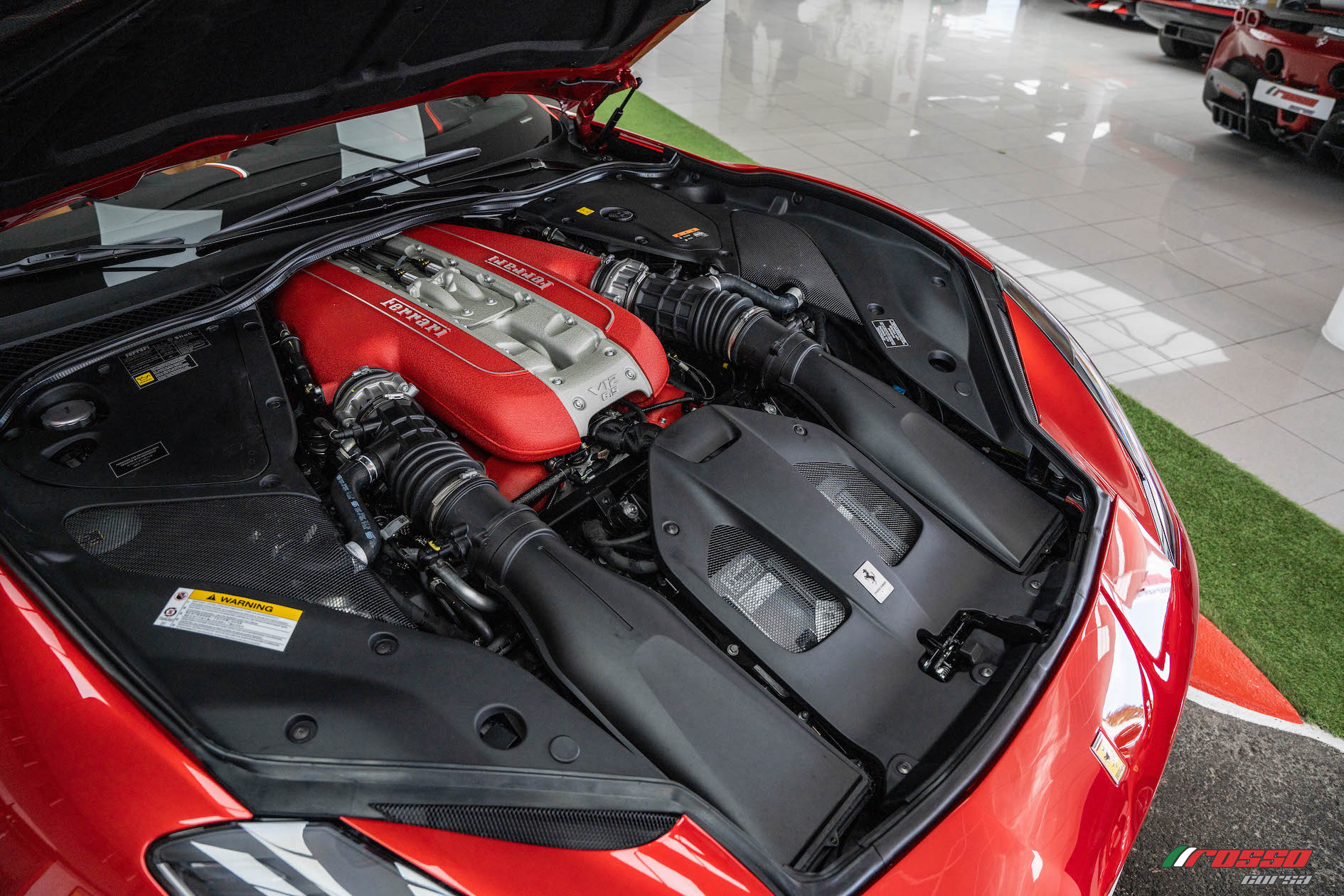 Luxury Rosso Magma colored Ferrari 812 GTS for sale